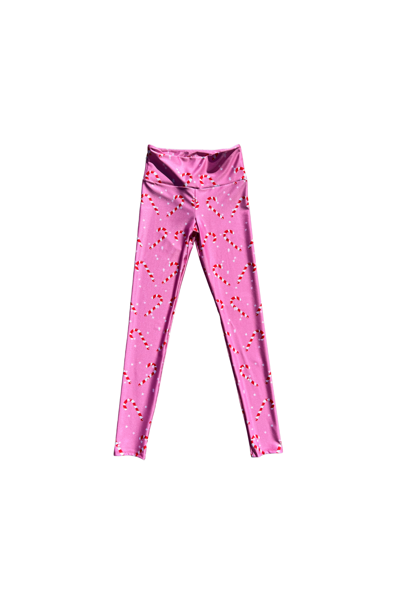 Pink Candy Cane Legging - Goldsheep Clothing