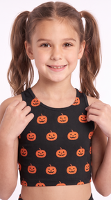 Orange Jack Black Kids Crop Top