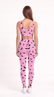 Pink Bats Leggings