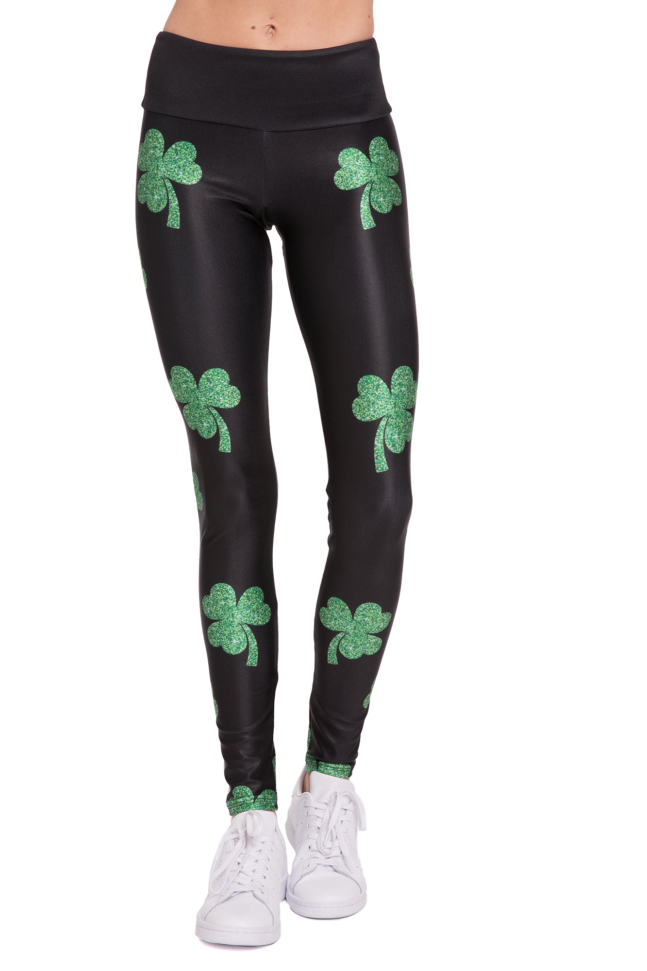 Glitter Shamrocks Legging - Goldsheep Clothing
