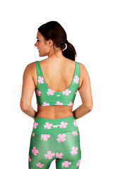 Neon Green & Pink Shamrocks U-Bra