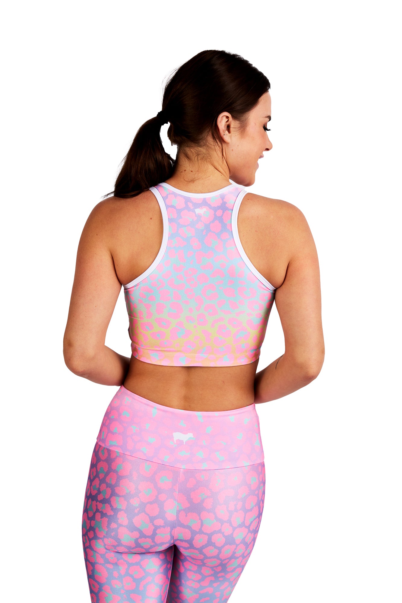 Pastel Ombre Cheetah Crop Top - Goldsheep Clothing