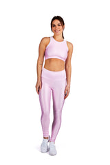 Mini Pink Gingham Legging