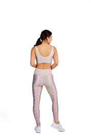 Pastel Rainbow Checker Board Legging - Goldsheep Clothing