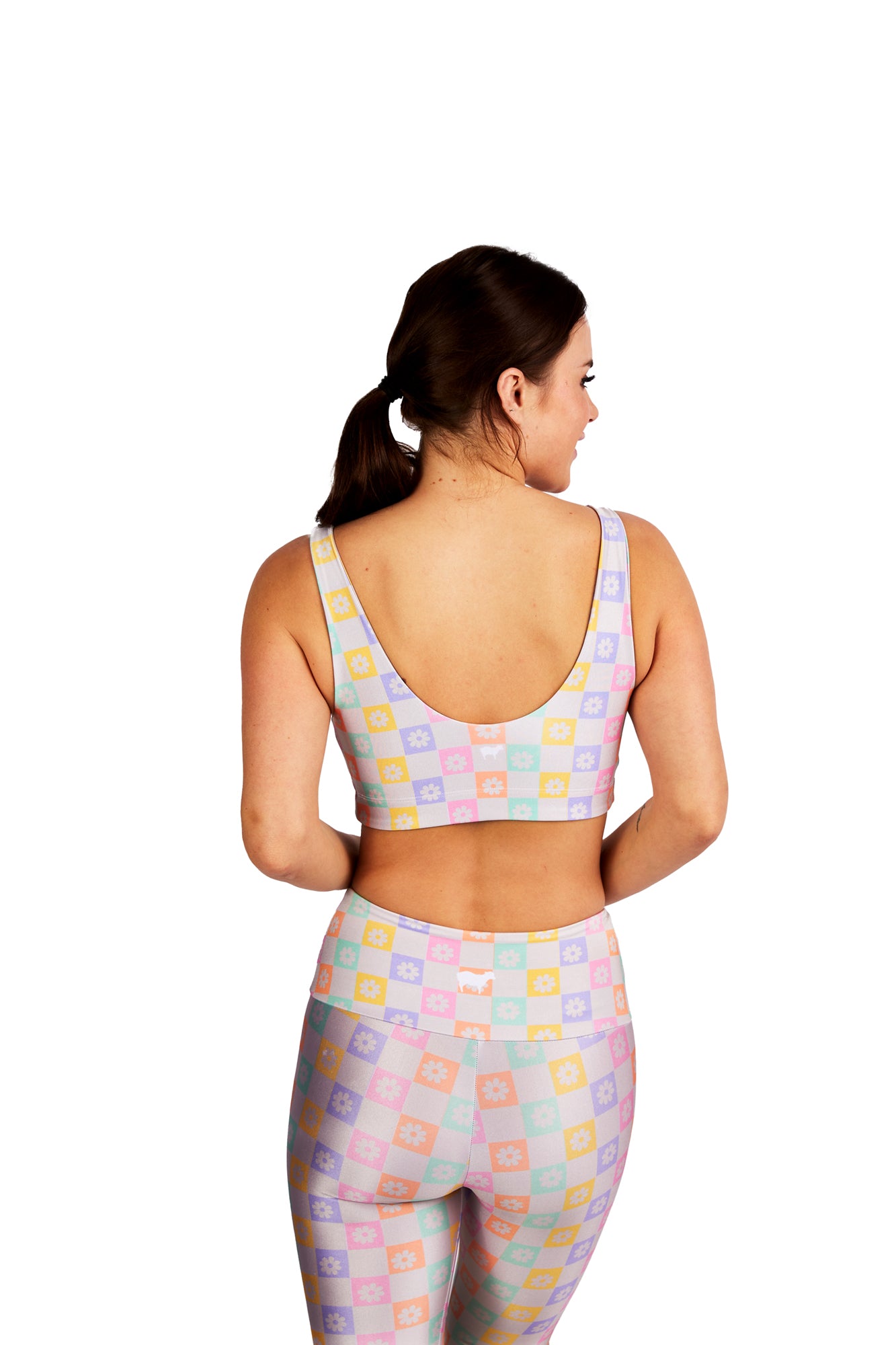 Pastel Rainbow Checker Board U-Bra - Goldsheep Clothing