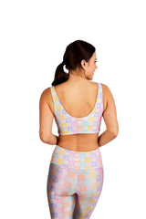 Pastel Rainbow Checker Board U-Bra