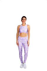 Lavender Daisies Legging