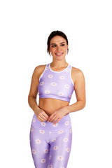 Lavender Daisies Crop Top