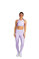 Lavender Checkers Legging