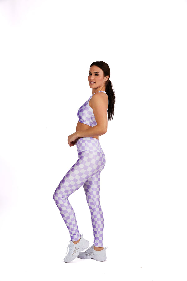 Lavender Checkers Legging