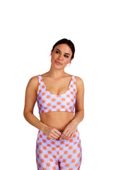 Lavender Floral Checkers U-Bra