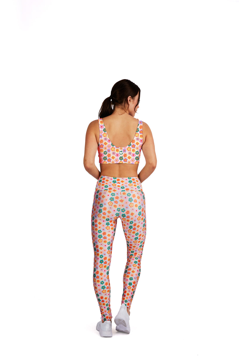Pastel Rainbow Daisy Legging