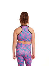 Large Daisy Wheels Kids Crop Top