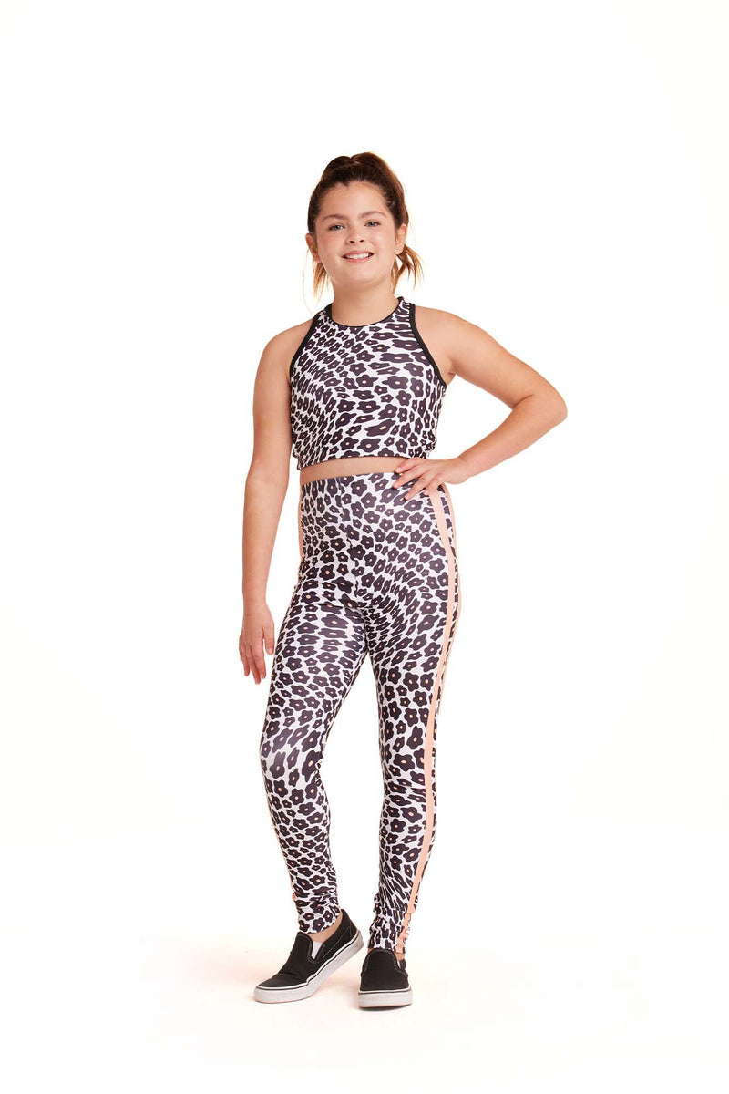 Leopard Floral Kid Legging