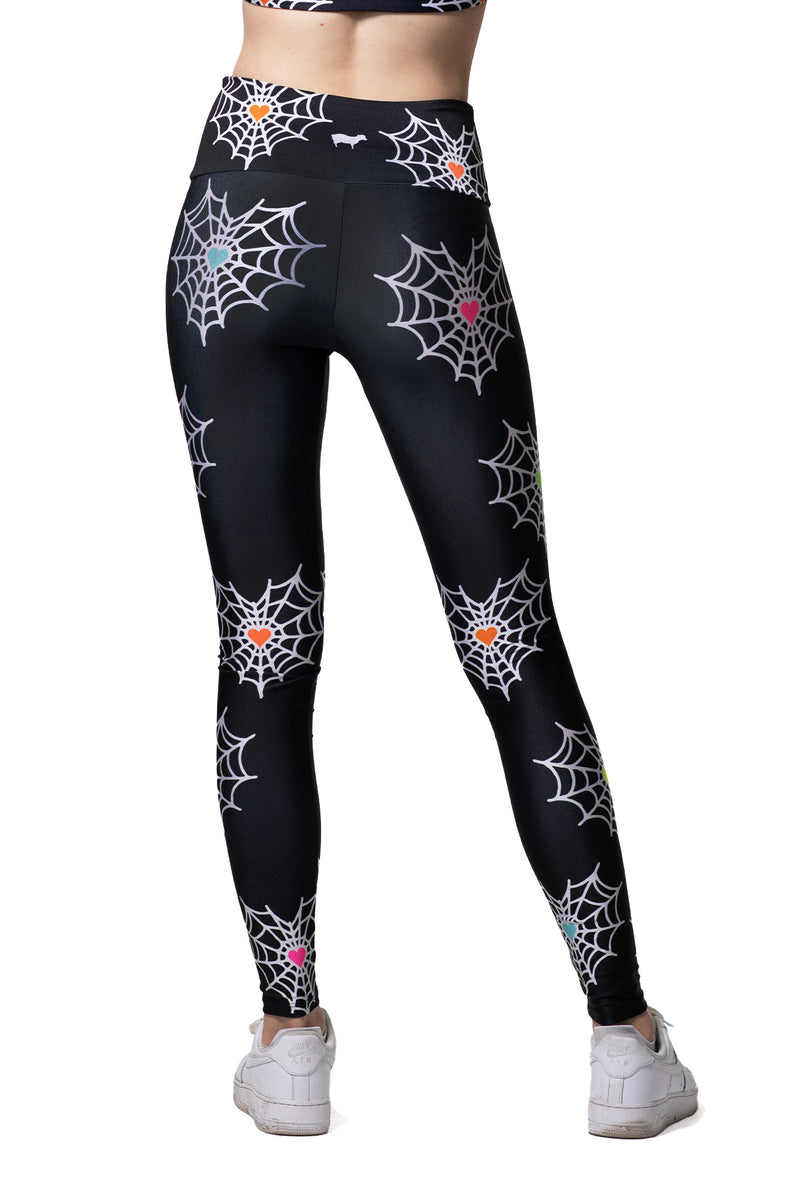 Rainbow Heart Webs Legging