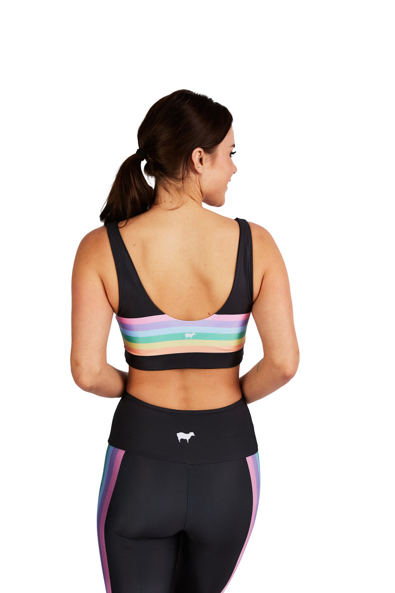 Pastel Rainbow Stripes U-Bra