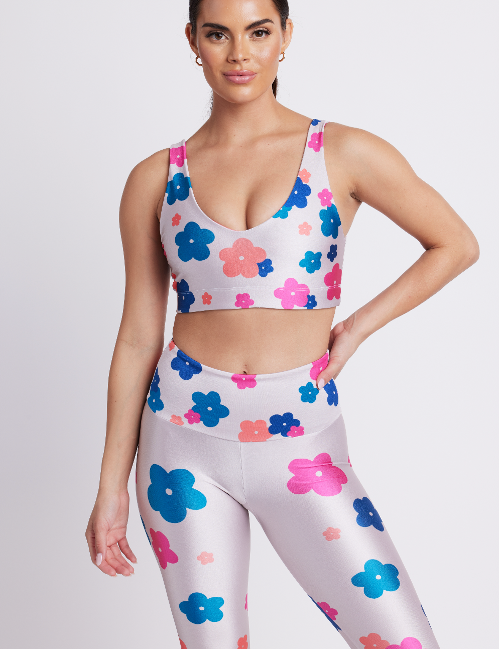 Tan Mod Floral U-Bra - Goldsheep Clothing
