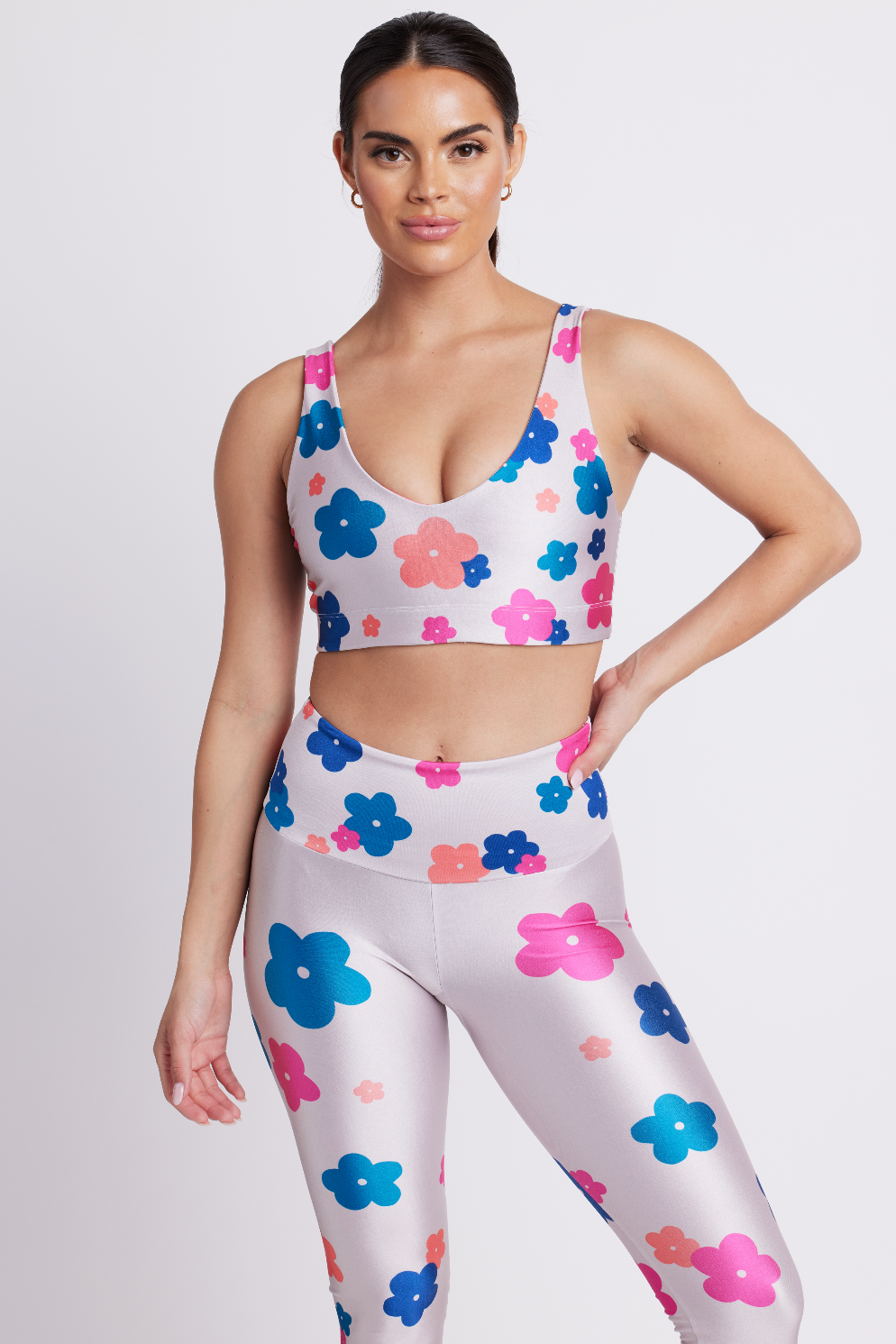 Tan Mod Floral U-Bra - Goldsheep Clothing