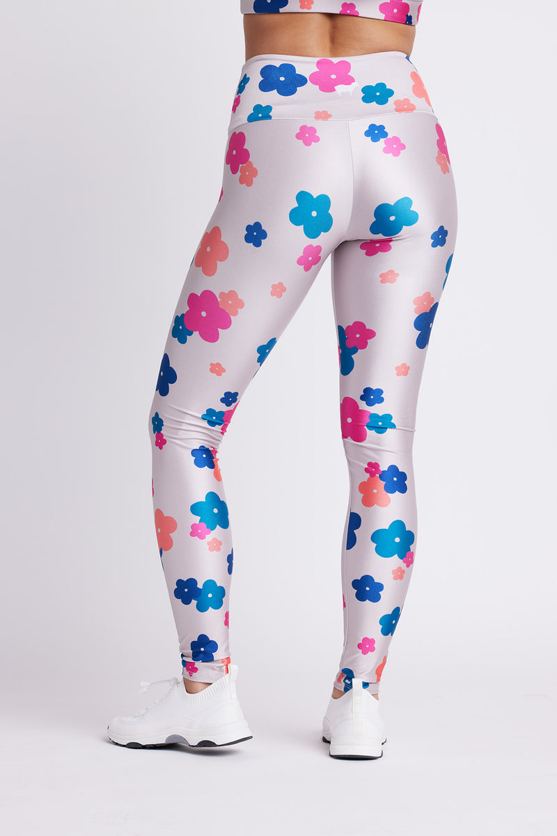 Tan Mod Floral Legging