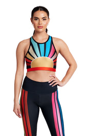 Roller Rainbow Crop Top - Goldsheep Clothing
