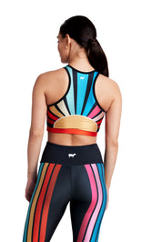 Roller Rainbow Crop Top - Goldsheep Clothing
