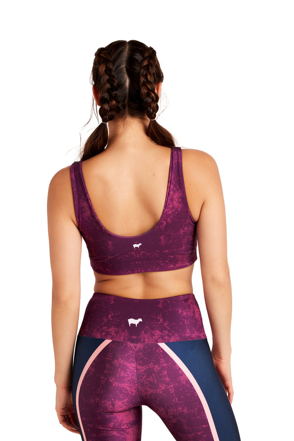 Maroon Spirit Stripe U-Bra