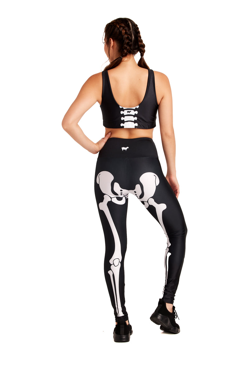 White Skeleton Legging