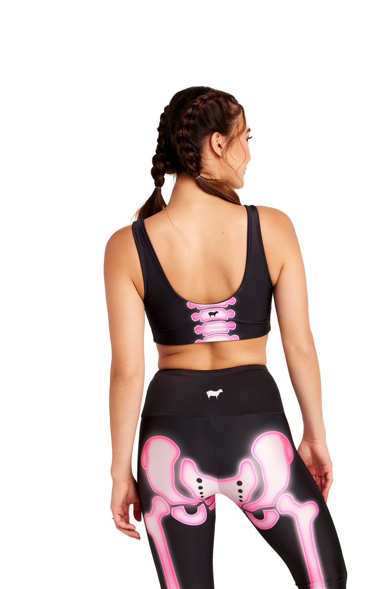 Pink Skeleton U-Bra