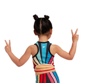 Roller Rainbow Kids Crop Top - Goldsheep Clothing