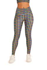 Black Neon Houndstooth Legging