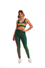 Neon Clover Rainbow Stripe Legging