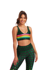 Neon Clover Rainbow Stripe U-Bra