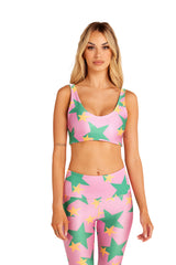 Green Pink Stars U-Bra