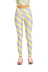 Pastel Rainbow Checker Legging