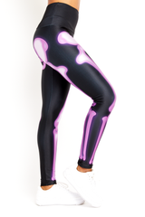 Purple Skeleton Legging