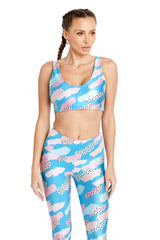 Blue & Pink Paint Strokes U-Bra