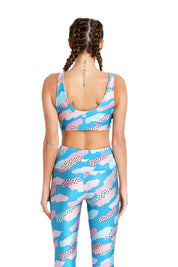 Blue & Pink Paint Strokes U-Bra - Goldsheep Clothing