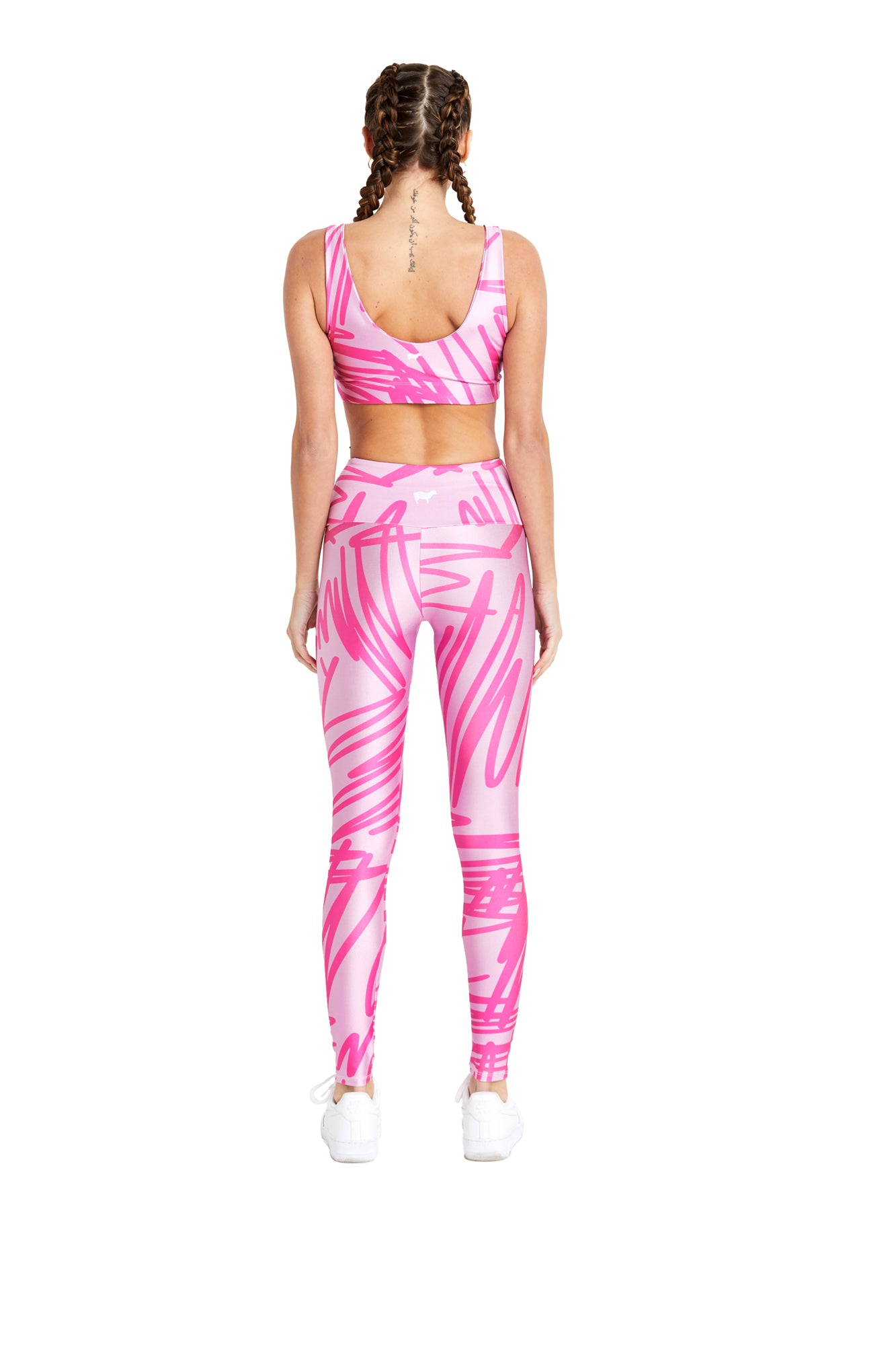 Pink Scribble Legging - Goldsheep Clothing