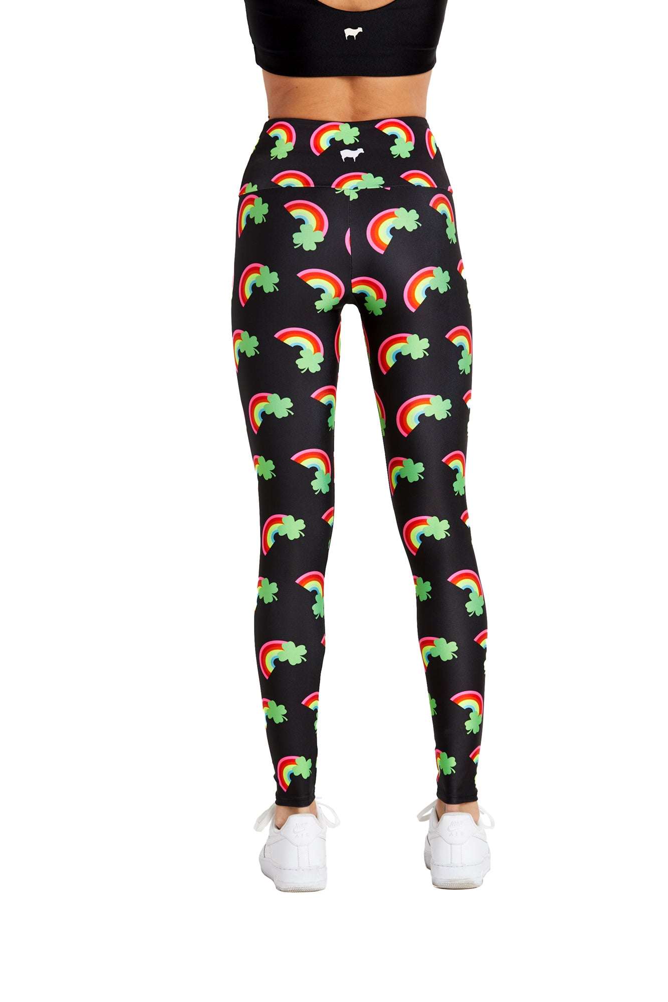 Neon Rainbow Clover Legging - Goldsheep Clothing