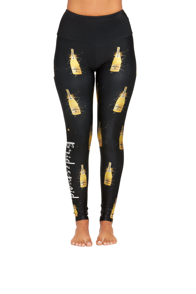Bridesmaid Sparkle Champagne Legging