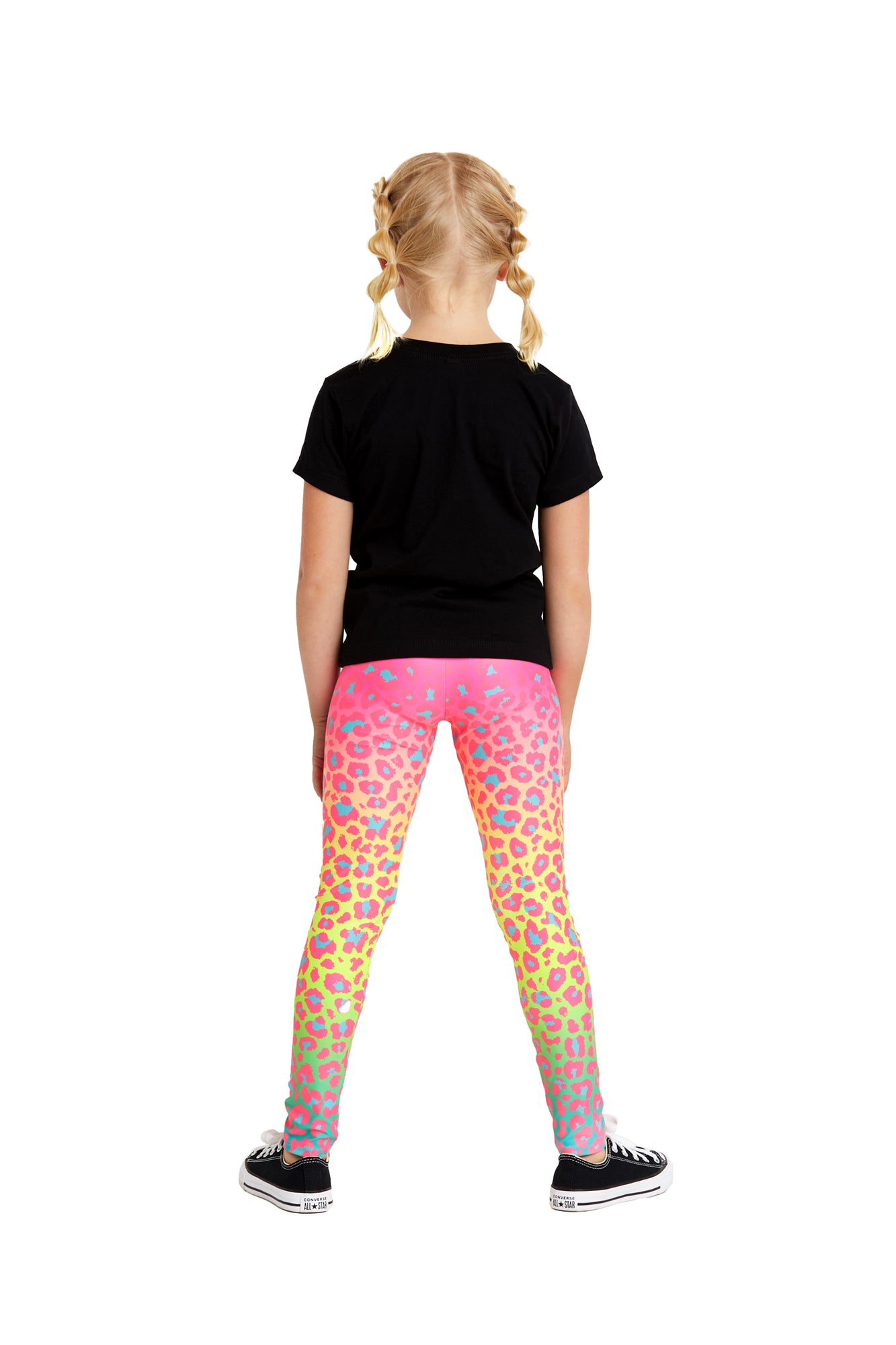 Ombre Easter Cheetah Kids Legging - Goldsheep Clothing