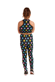 Neon Easter Eggs Kids Legging - Goldsheep Clothing