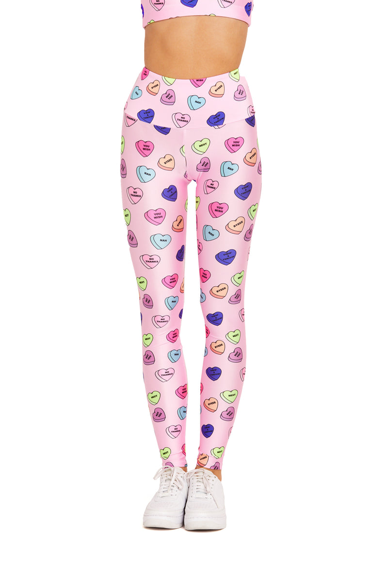 Pink Candy Hearts Legging