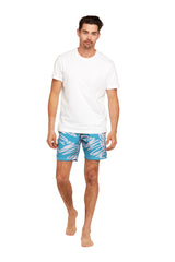 Blue Scribble Men's Boardshorts