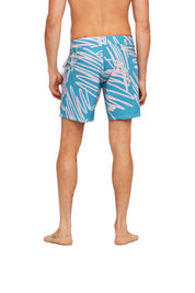 Blue Scribble Men's Boardshorts - Goldsheep Clothing