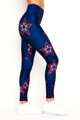 Retro Navy Star Legging