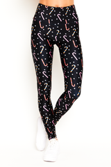 Rainbow Candy Canes Legging