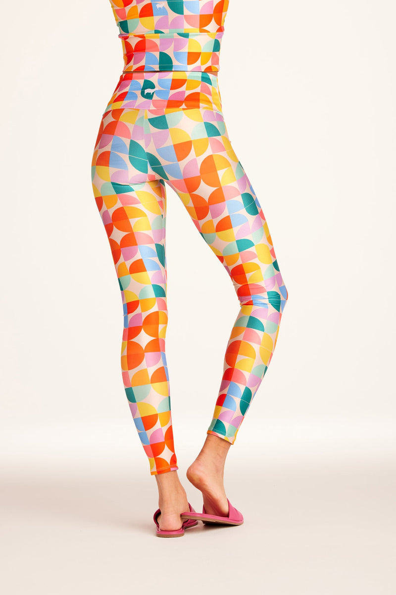 Vibrant Stained Glass Legging