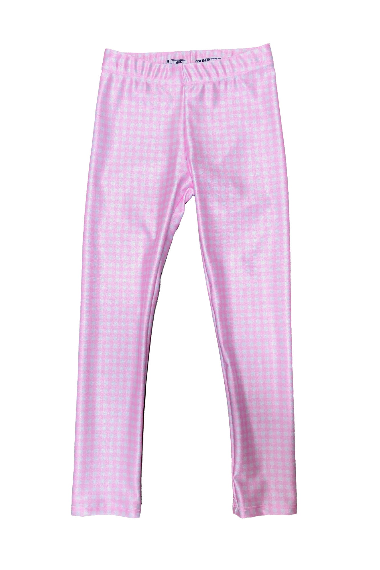 Mini Pink Gingham Kids Legging - Goldsheep Clothing