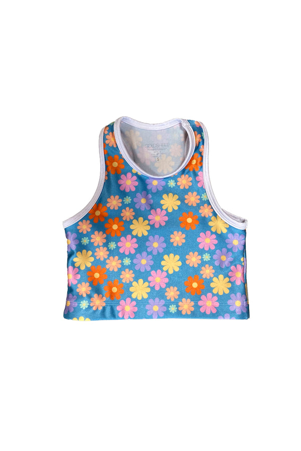 Pastel Bloom Kids Crop Top